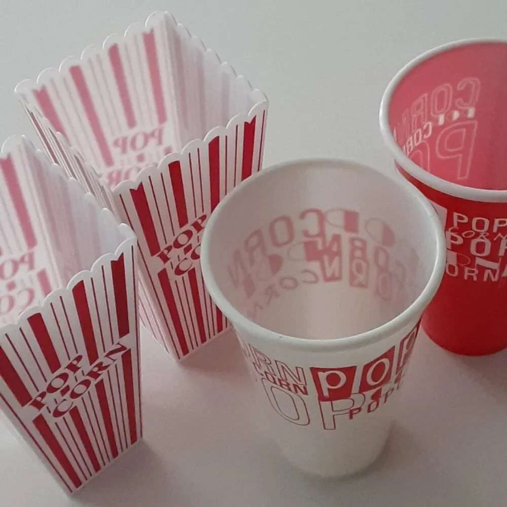 Movie night! POPCORN Containers (4) reusable